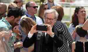 Spielberg Making Movies with a Cellphone